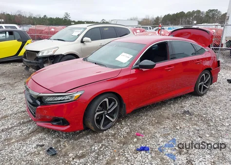2021 Honda Accord Sport z USA, uszkodzony, nr VIN 1HGCV1F3XMA098820